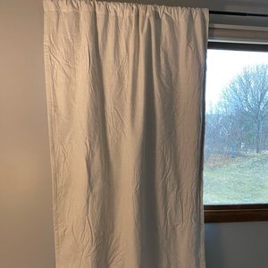 1 White Blackout Curtain